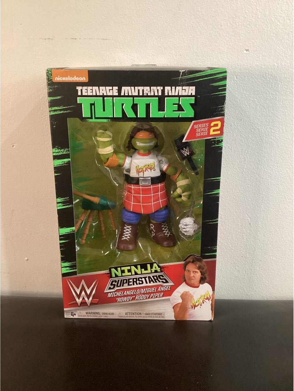 Ninja Turtles Michaelangelo/Rowdy Roddy Piper